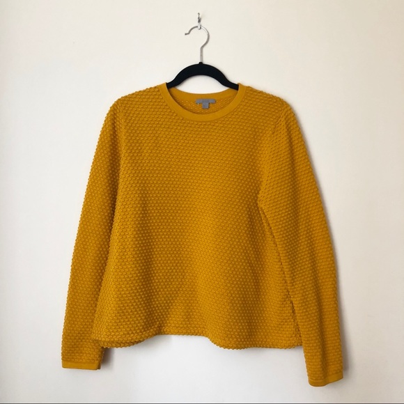 cos yellow sweater